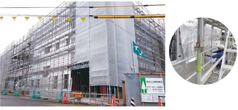 天井裏・壁・屋根への施工