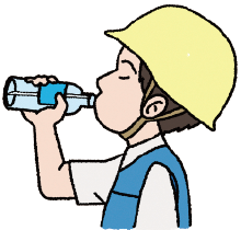 熱を吸収し、又は保熱しやすい服装は避け、透湿性及び通気性の良い服装を着用させること